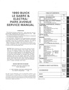 1990 Buick Le Sabre/Electra/Park Avenue OEM Shop Service Repair Manual
