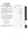 1991 Buick Le Sabre OEM Shop Service Repair Manual