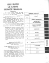 1992 Buick Le Sabre OEM Shop Service Repair Manual