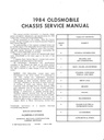 1984 Oldsmobile Firenza Omega Cutlass Ciera Cutlass Cruiser OEM Shop Service Repair Chassis Manual