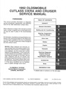 1992 Oldsmobile Cutlass Ciera Cutlass Cruiser OEM Shop Service Repair Chassis Manual