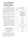 1992 Oldsmobile Eighty-Eight (88) OEM Shop Service Repair Chassis Manual