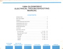 1984 Oldsmobile Electrical Troubleshooting/Wiring Diagrams Manual—All Series Cutlass, Cutlass Ciera, Delta 88, Firenza, Ninety-Eight, Omega, Toronado