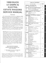 1988 Buick Le Sabre & Electra Estate Wagons OEM Shop Service Repair Manual