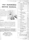 1961 Oldsmobile 88 Super 88 98 Factory OEM Shop Service Repair Manual