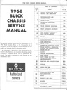 1968 Buick Factory Repair Maintenance Shop Chassis Service Manual Wildcat Skylark GS350 GS400 Special Riviera LeSabre Electra