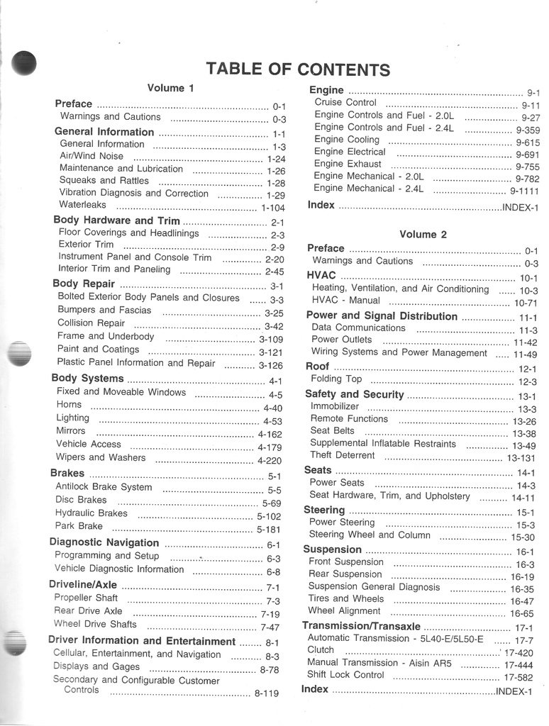 2007 Saturn Sky OEM Shop Service Repair Maintenance Manual 2 Vol Set