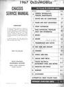 1967 Oldsmobile Factory OEM Shop Service Repair Manual Cutlass Toronado Delta 88 98 Delmont F-85