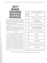 1977 Buick Factory Repair Maintenance Shop Chassis Service Manual All Series Regal Riviera Skyhawk Skylark Century LeSabre Electra