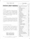 1966 Pontiac Grand Prix, Catalina, 2+2, Bonneville and Star Chief Factory Repair Shop Chassis Service Manual