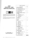1987 Pontiac 1000 Factory OEM Repair Shop Service Manual