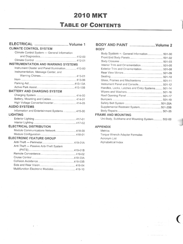 2010 Ford Lincoln MKT Original OEM Factory Shop Service Workshop Manual Set