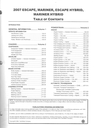 2007 Ford Escape, Escape Hybrid, Mercury Mariner & Mariner Hybrid Original OEM Factory Shop Service Workshop Manual Set