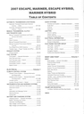 2007 Ford Escape, Escape Hybrid, Mercury Mariner & Mariner Hybrid Original OEM Factory Shop Service Workshop Manual Set