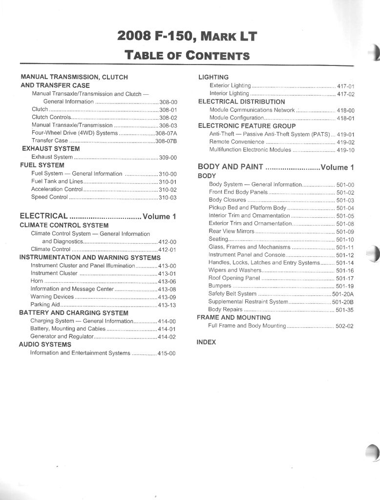 2008 Ford F-150 Lincoln Mark LT Original OEM Factory Shop Service Workshop Manual Set
