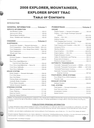 2008 Ford Explorer, Explorer Sport Trac & Mercury Mountaineer Original OEM Factory Shop Service Workshop Manual Set