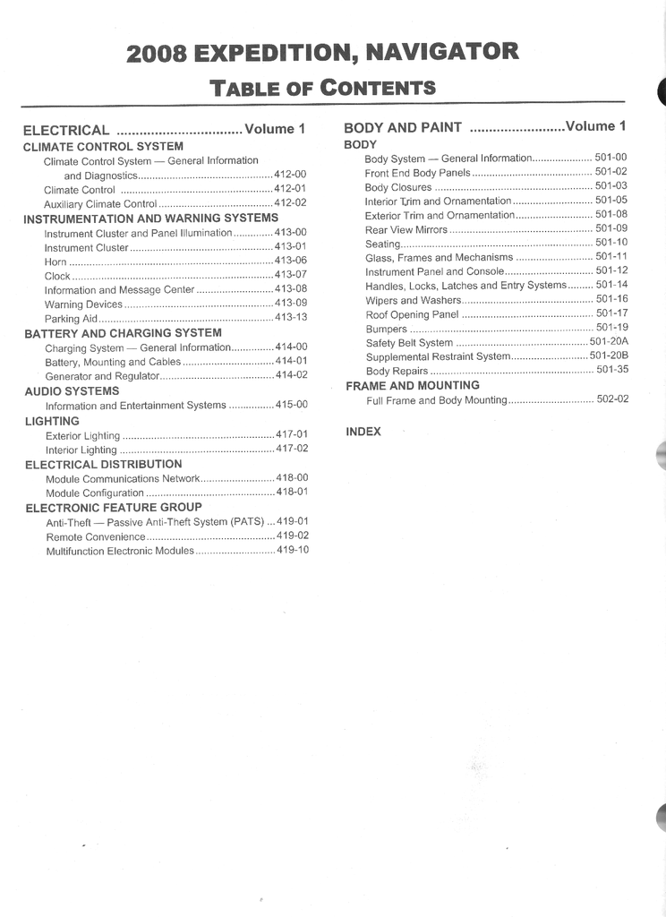 2008 Ford Expedition & Lincoln Navigator Original OEM Factory Shop Service Workshop Manual Set