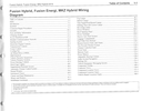 2014 Ford Fusion Hybrid, Fusion Energi, Lincoln MKZ Hybrid Electrical Wiring Diagrams Manual