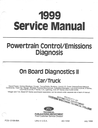 1999 Ford Car/Truck Powertrain Control/Emissions Diagnosis OBD II (OBD2) Factory Shop Service Manual