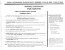 2000 Ford F-250, F-350, F-450, F-550 Super Duty & Excursion Factory Electrical Wiring Diagrams Manual