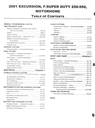 2001 Ford Excursion, F-Super Duty, F-250, F-350, F-450, F-550, Motorhome Chassis Factory Service Workshop Manual Set