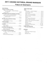 2011 Ford Crown Victoria, Mercury Grand Marquis Factory Workshop Service Manual