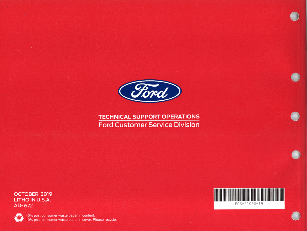 2019 Ford Lincoln MKT Factory Electrical Wiring Diagrams Manual