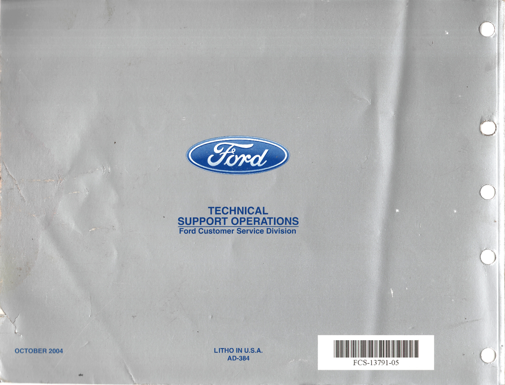 2005 Ford F-150 Factory Electrical Wiring Diagrams Manual