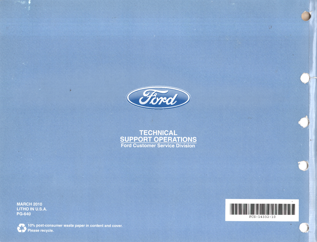 2010 Ford F-150 Factory Electrical Wiring Diagrams Manual