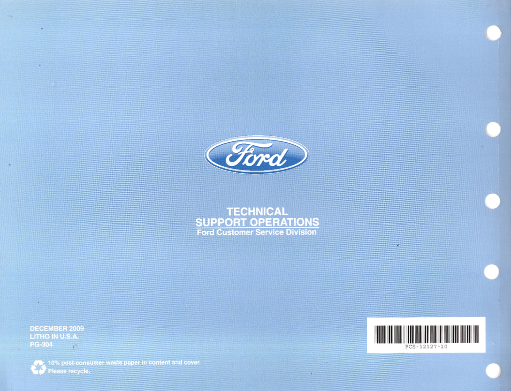 2010 Ford Ranger Factory Electrical Wiring Diagrams Manual