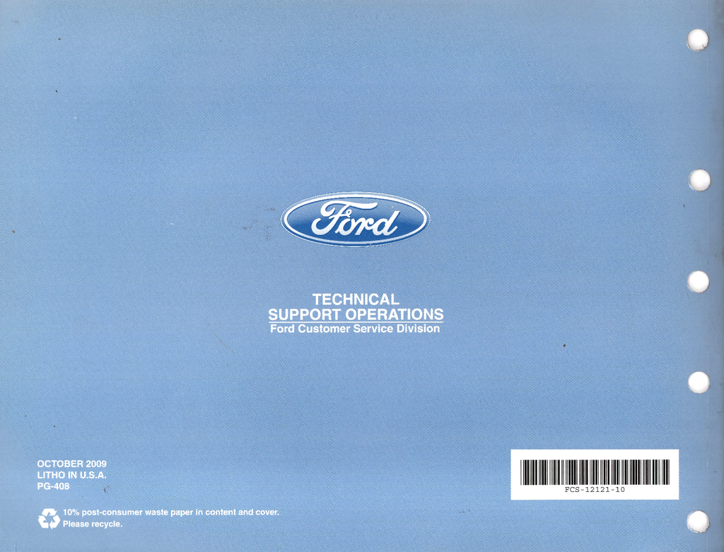2010 Ford Mustang Factory Electrical Wiring Diagrams Manual