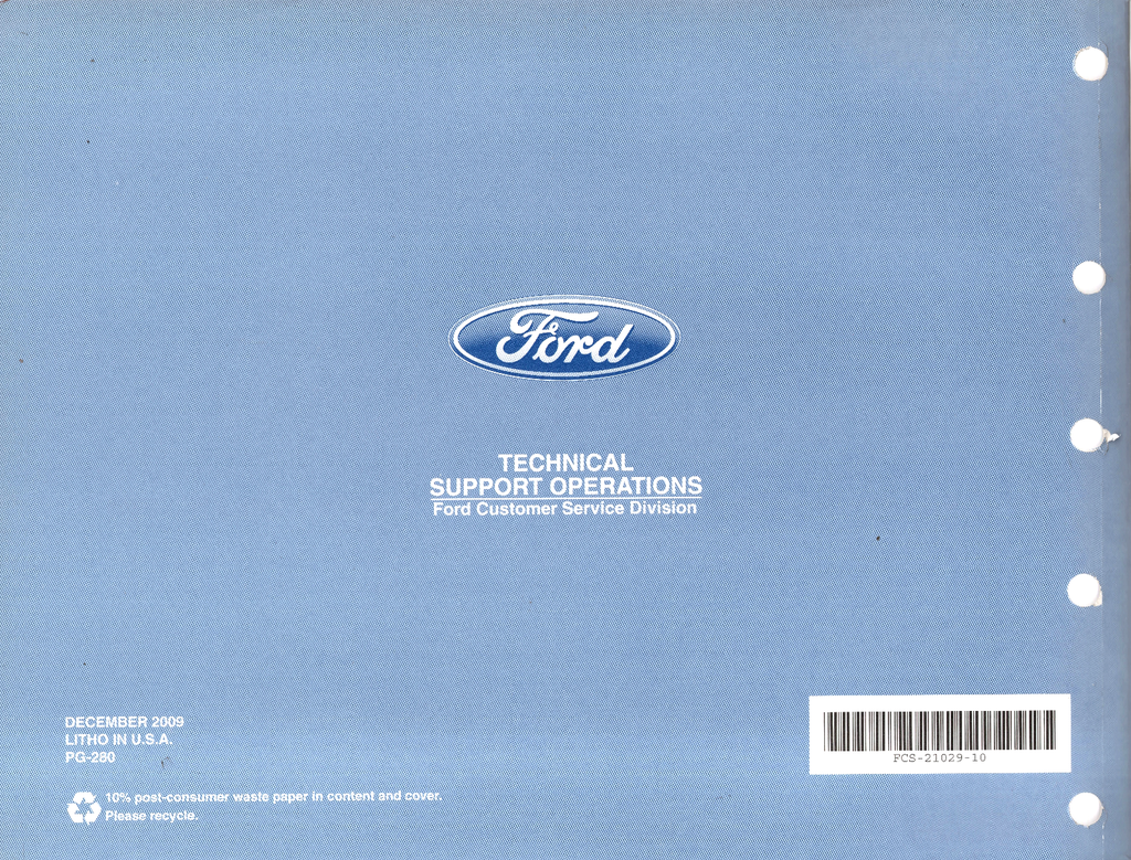 2010 Ford Transit Connect Factory Electrical Wiring Diagrams Manual