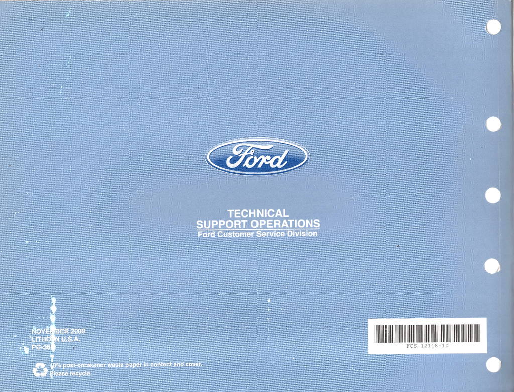 2010 Ford Crown Victoria, Mercury Grand Marquis Factory Electrical Wiring Diagrams Manual