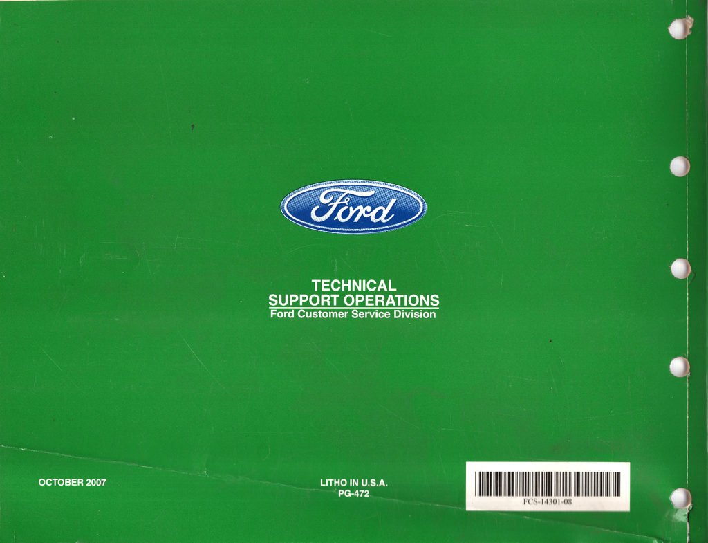 2008 Ford Taurus, Taurus X, Mercury Sable Factory Electrical Wiring Diagrams Manual