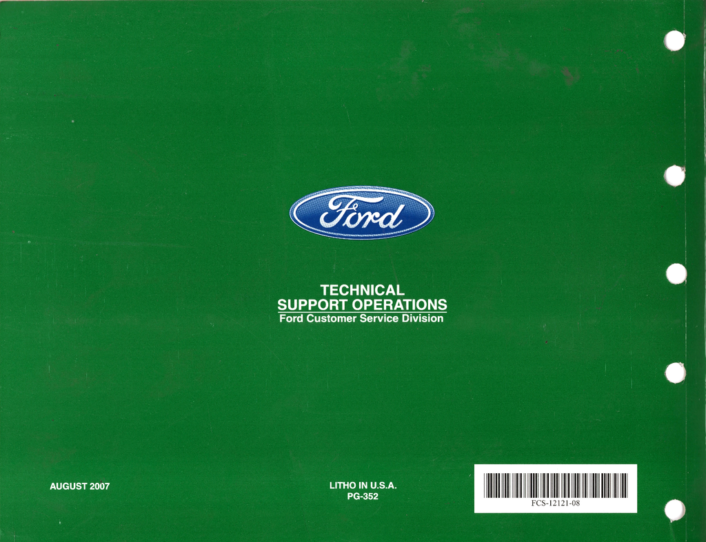 2008 Ford Mustang Factory Electrical Wiring Diagrams Manual