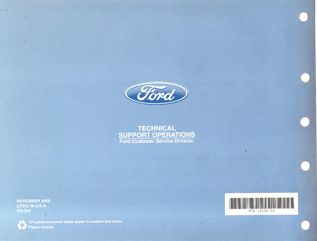 2010 Ford Explorer, Sport Trac, Mercury Mountaineer Factory Electrical Wiring Diagrams Manual
