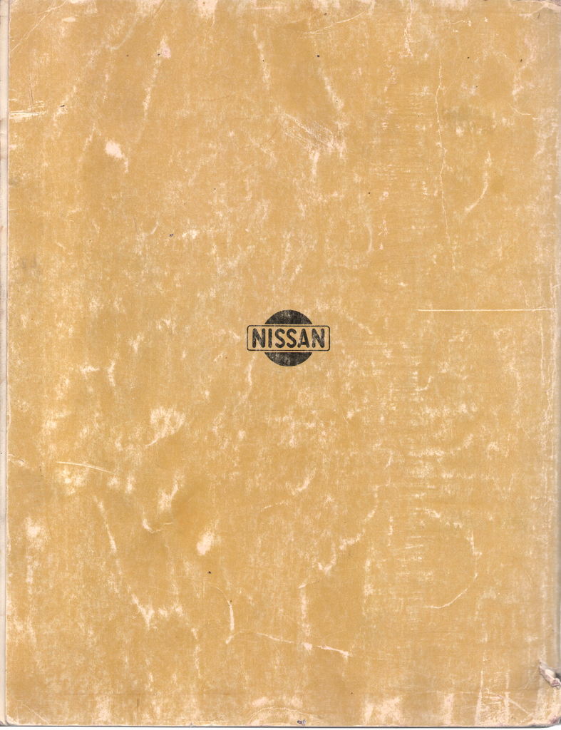 1970-1971 Nissan/Datsun 240Z Chassis & Body Factory Repair Shop Service Manual
