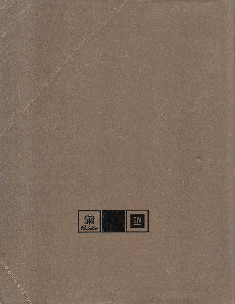 1984 Cadillac Factory Shop Service Repair Information Manual