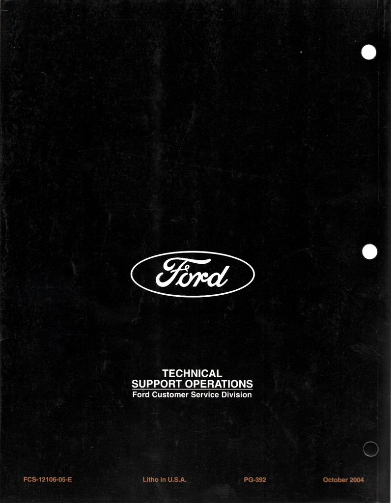 2005 Ford 6.0L Diesel Powertrain Control/Emissions Diagnosis Original Factory Service Manual