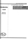 1989 Subaru XT Factory Shop Repair Service Manual