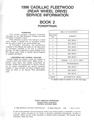1996 Cadillac Fleetwood Factory Shop Repair Service Manual Set