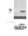 2007 Saturn Sky Factory Parts & Illustration Catalog