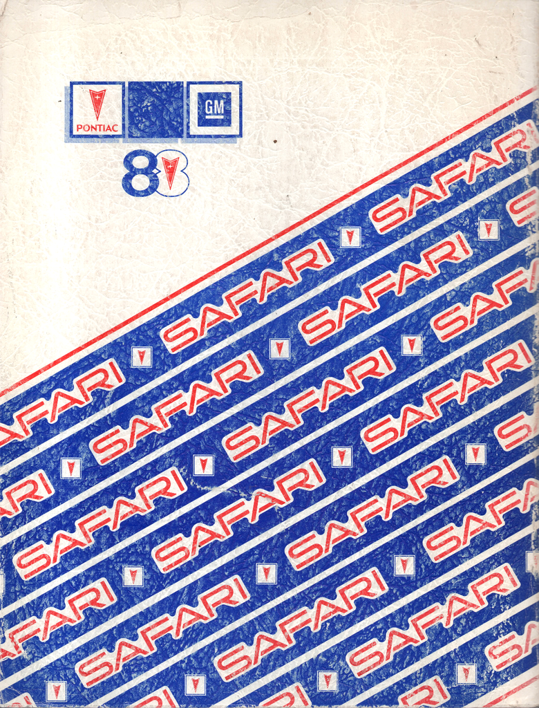 1988 Pontiac Safari Factory Shop Repair Service Manual
