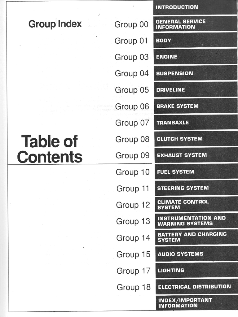 1993 Ford Escort, Mercury Tracer Factory Shop Service Manual