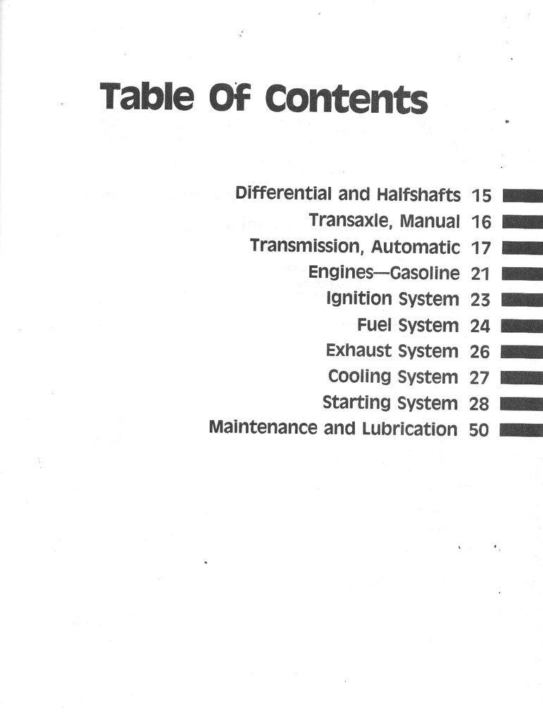 1988 Ford Taurus, Mercury Sable Factory Workshop Service Manual Set