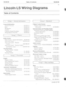 2000 Ford Lincoln LS Factory Electrical Wiring Diagrams Manual