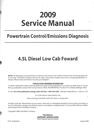 2009 Ford Low Cab Forward LCF Factory Powertrain Control/Emissions Diagnosis Service Manual