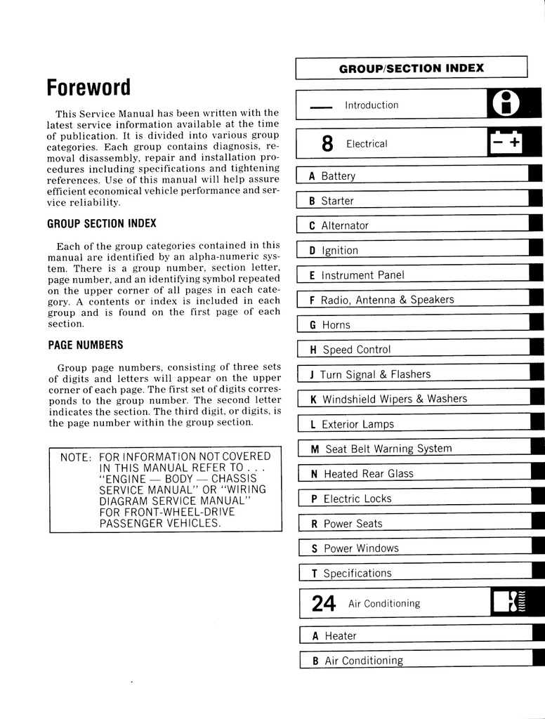1985 Dodge, Plymouth, Chrysler Front-Wheel-Drive Passenger Car Shop Maintenance Repair Service Manual + Wiring Diagrams