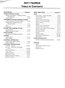 2011 Ford Taurus Factory Workshop Service Manual Set