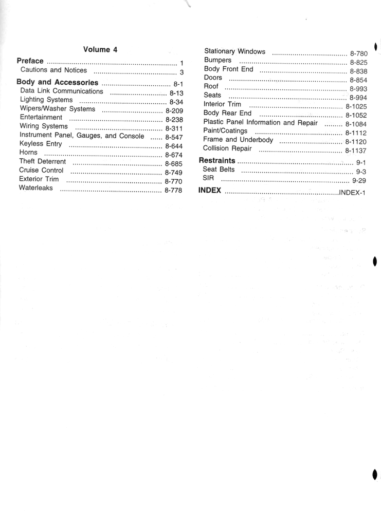 2000 Chevrolet/GMC G-Van, Chevrolet Express, GMC Savana Factory Shop Repair Service Manual Set